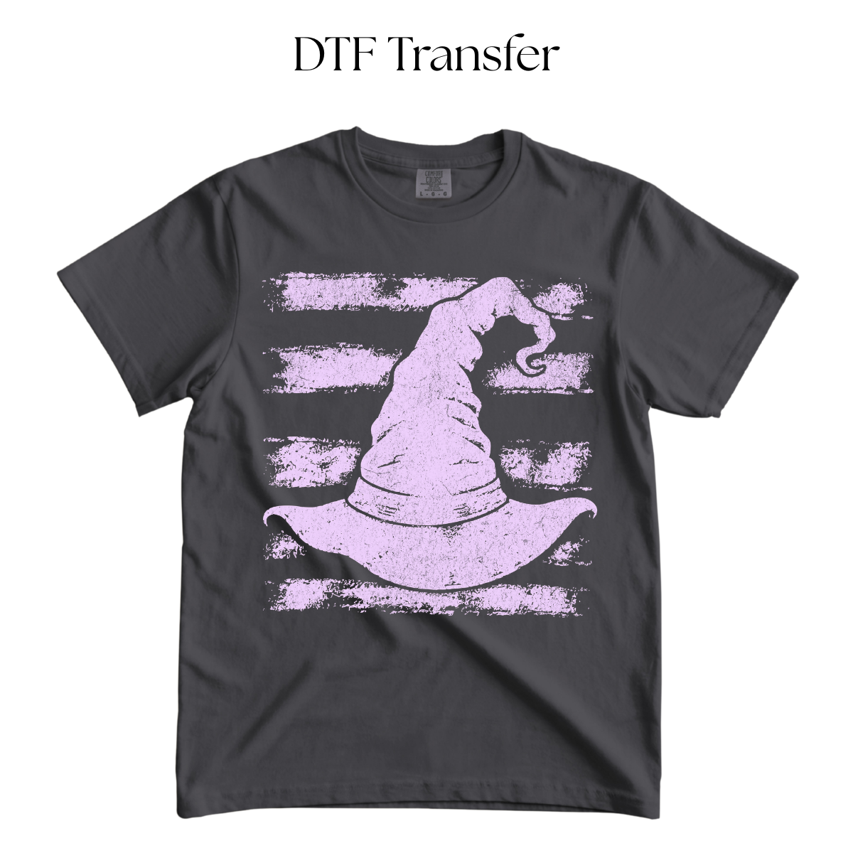 Purple Witch Hat Single Color DTF Transfer