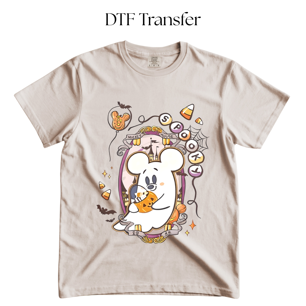 Spooky Mouse DTF Transfer