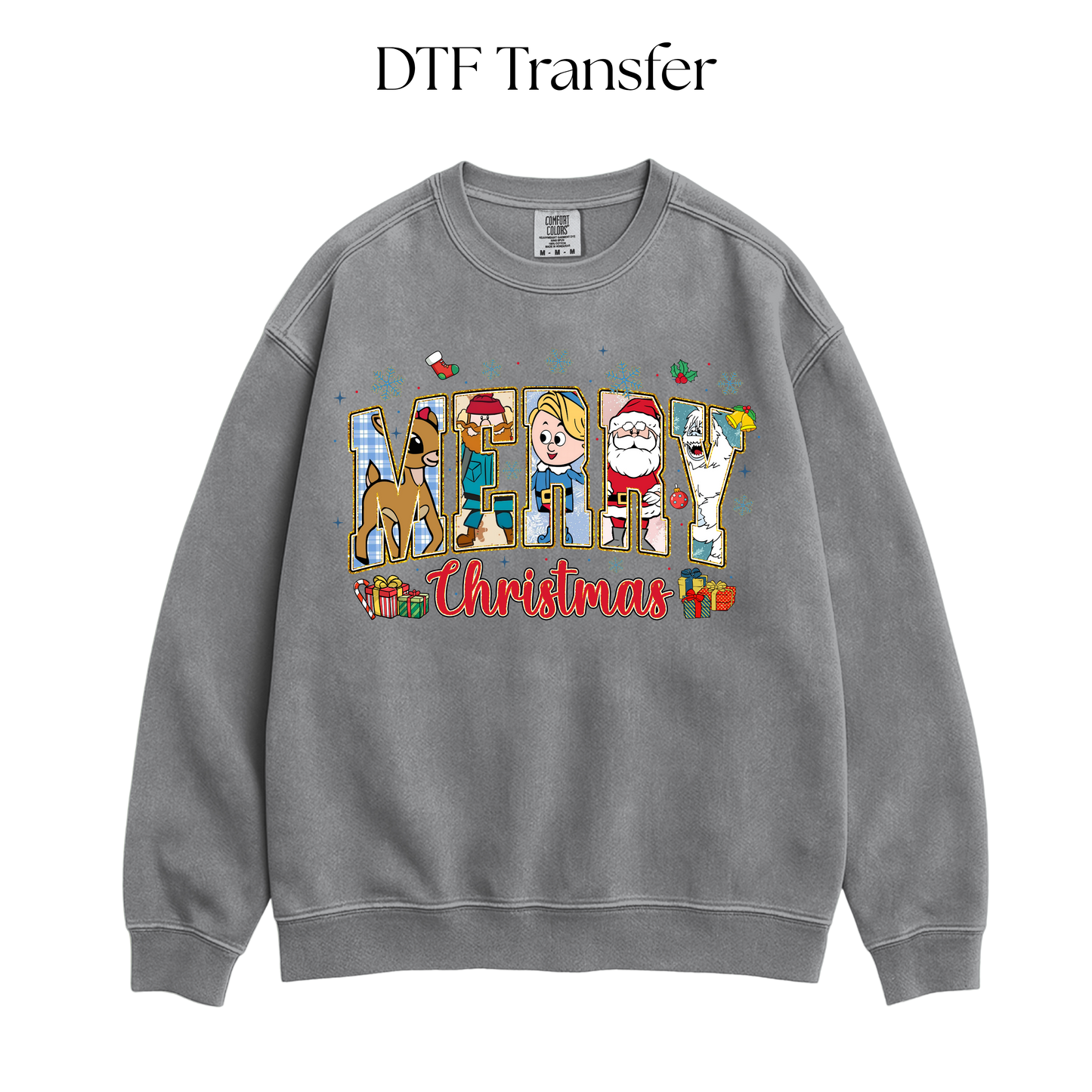 Merry Rudolph DTF Transfer