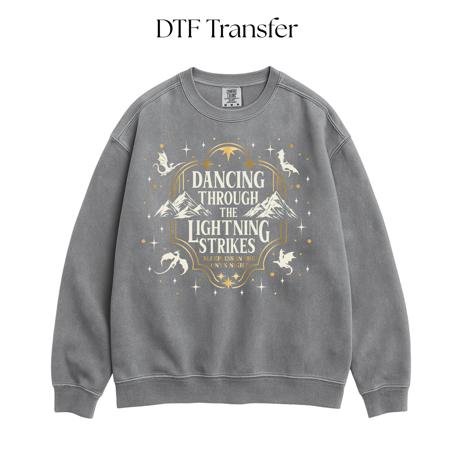 Dancing Through the Lightning Strikes DTF Transfer
