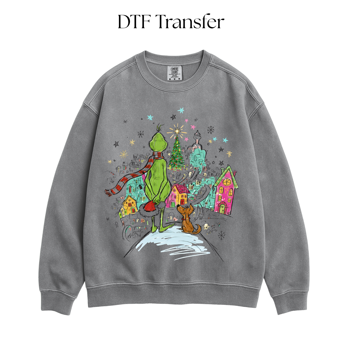 Green Monster Town DTF Transfer
