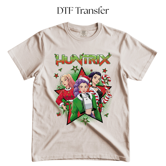 Huntr Christmas Star DTF Transfer