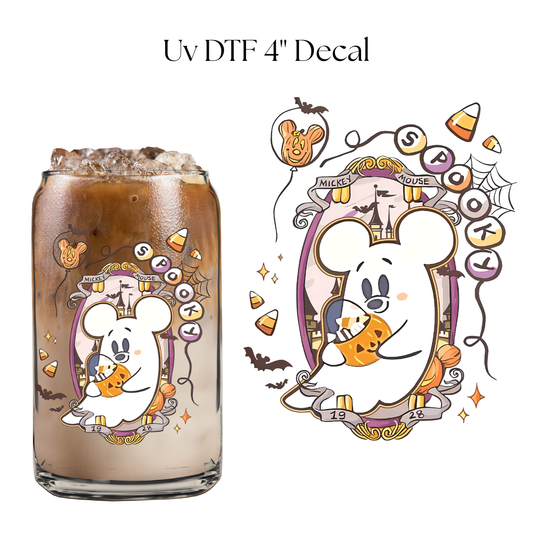 Spooky Mouse 4” UV DTF Decal