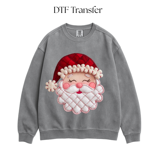 Santa Applique DTF Transfer