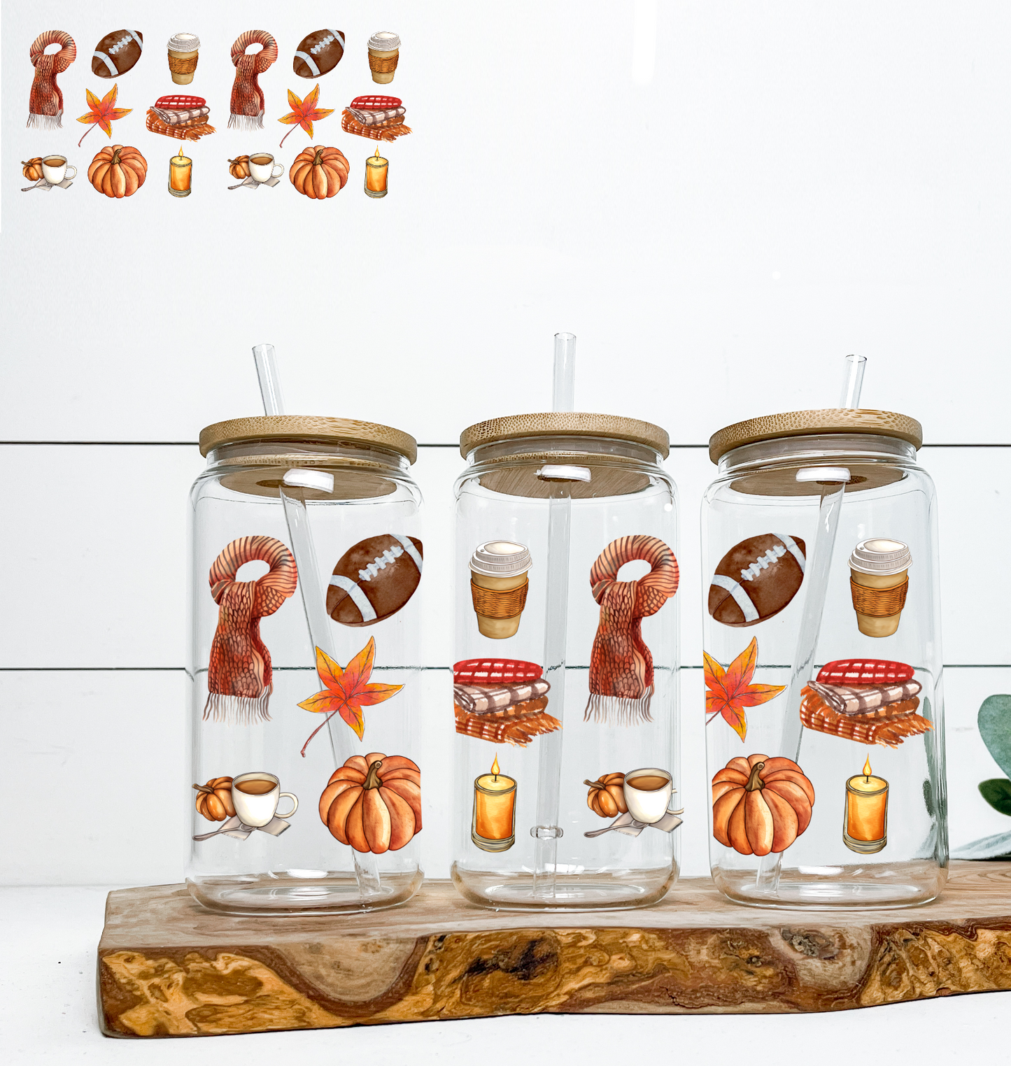 Fall Goods SEASONAL UV Wrap DOUBLE SIDED