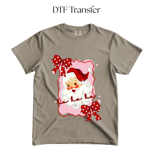 Santa HO HO HO DTF Transfer