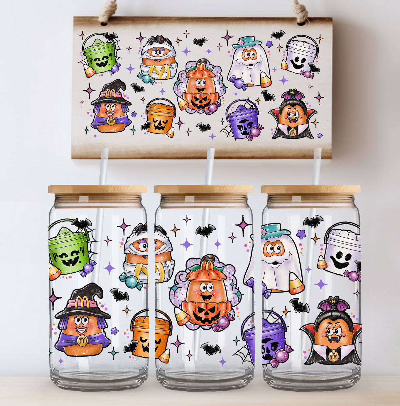 Nuggets in Costumes UV DTF Cup Wrap