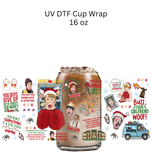 Kevin Alone UV DTF Cup Wrap