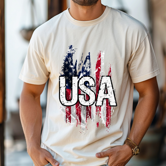 Distressed USA Dtf Transfer