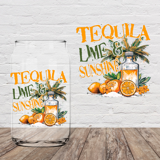 Tequila Lime and Sunshine 4" UV DTF