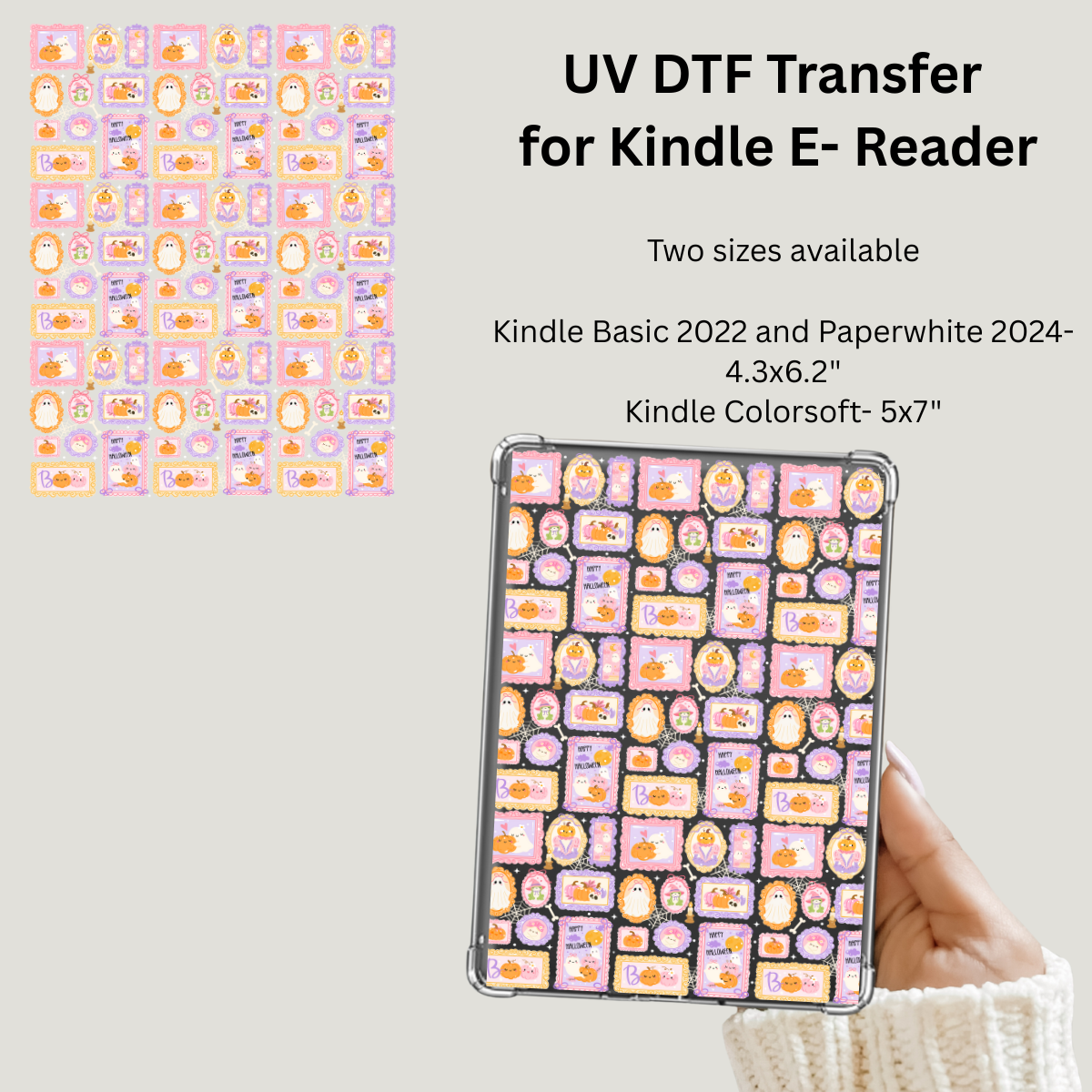 Ghosties UV Wrap for Kindle