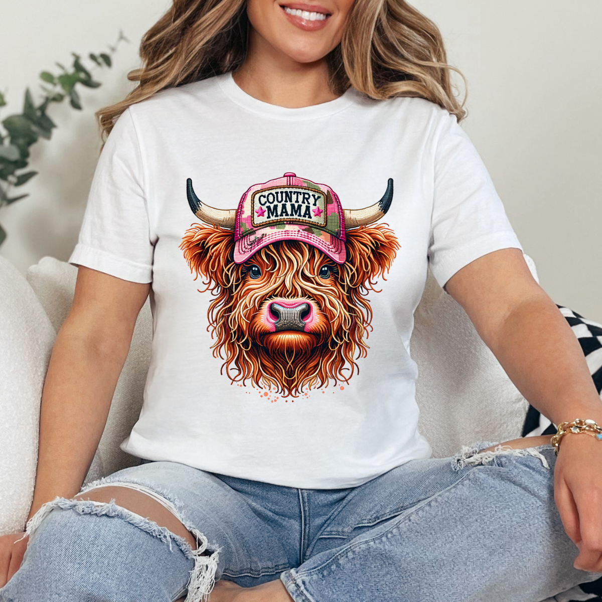 Country Mama Cow DTF TRANSFER