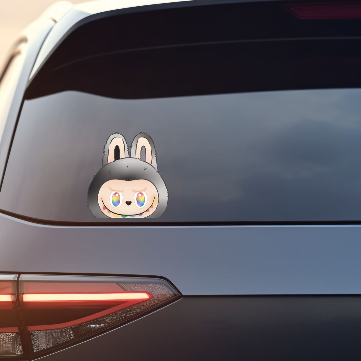 Peekaboo Monster MYSTERY Clear 4" Vinyl Sticker