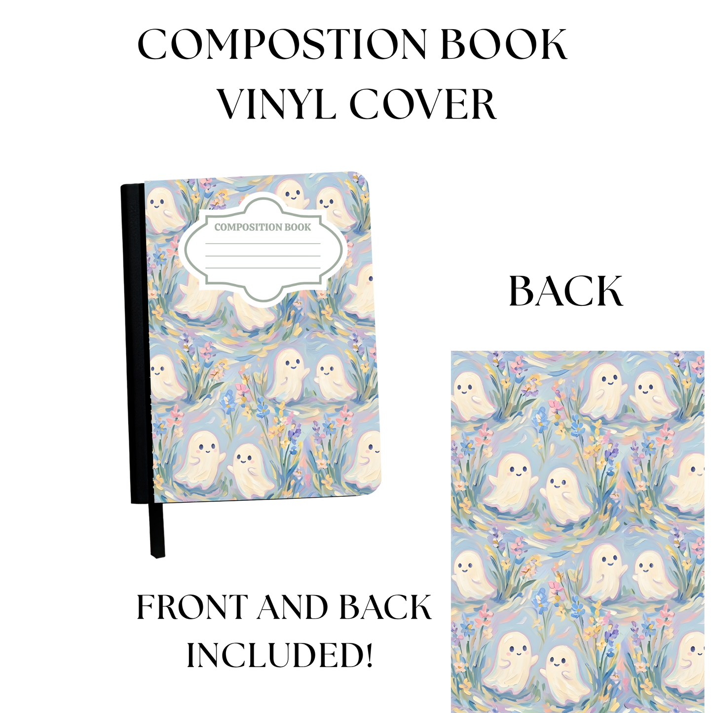 Pastel Ghosties Notebook Cover