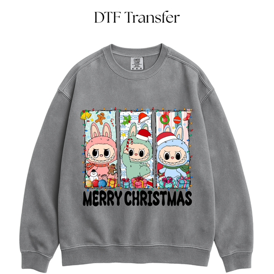 Bubu Merry Christmas DTF Transfer