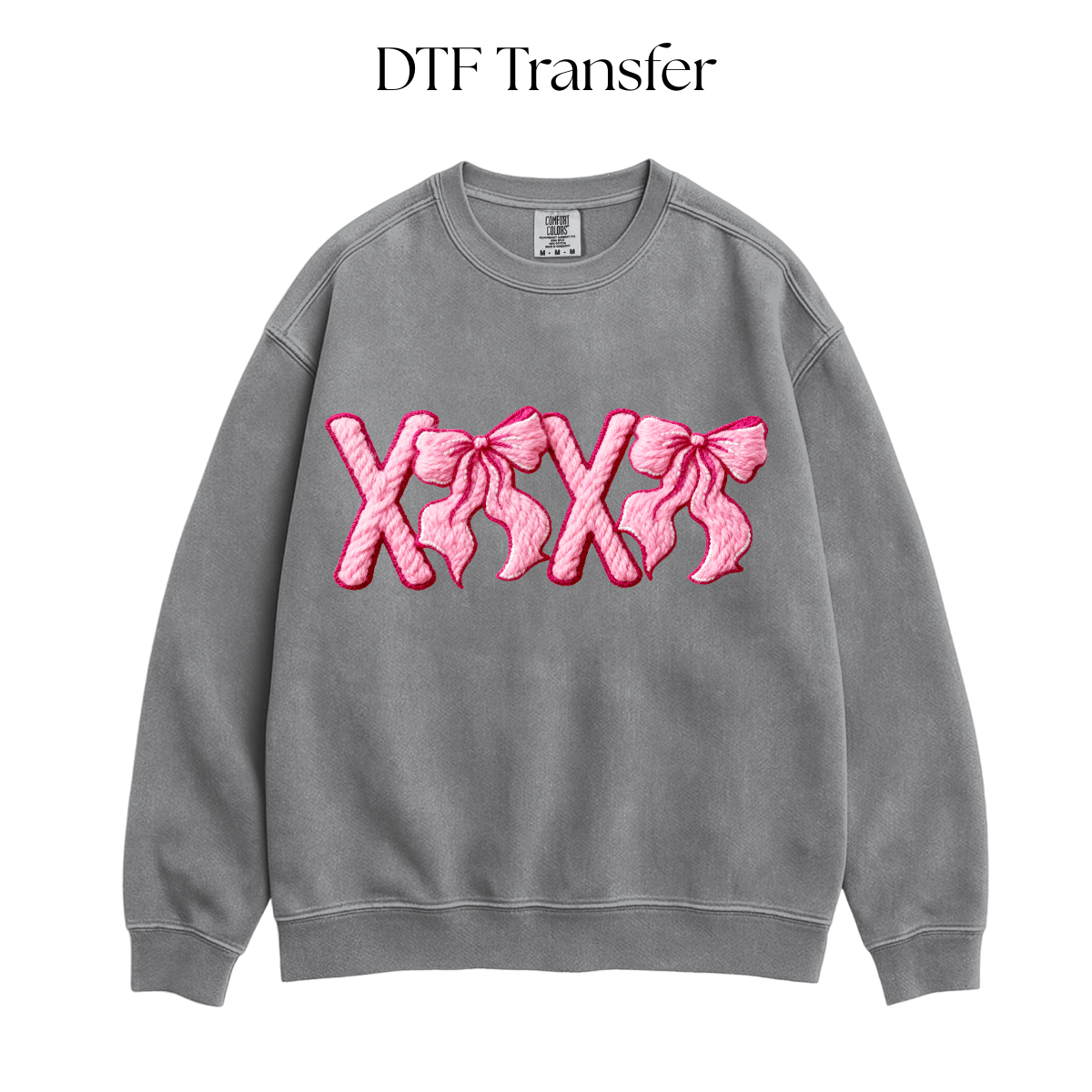 XOXO Faux Yarn DTF Transfer