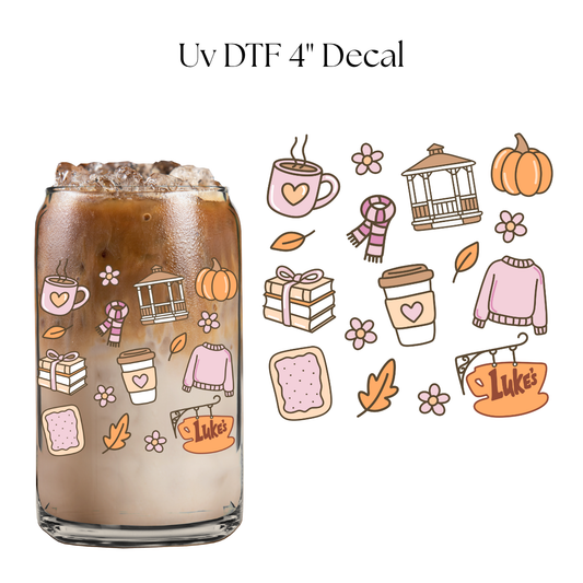 Pink G Girls Essentials 4” UV DTF Decal