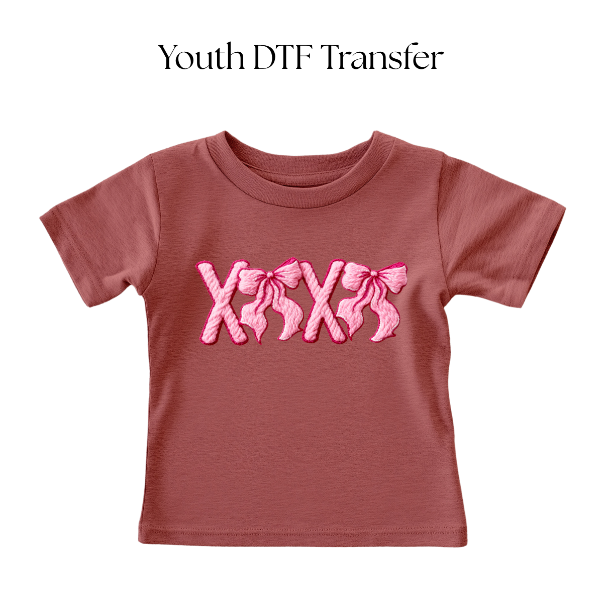 YOUTH XOXO Faux Yarn DTF Transfer