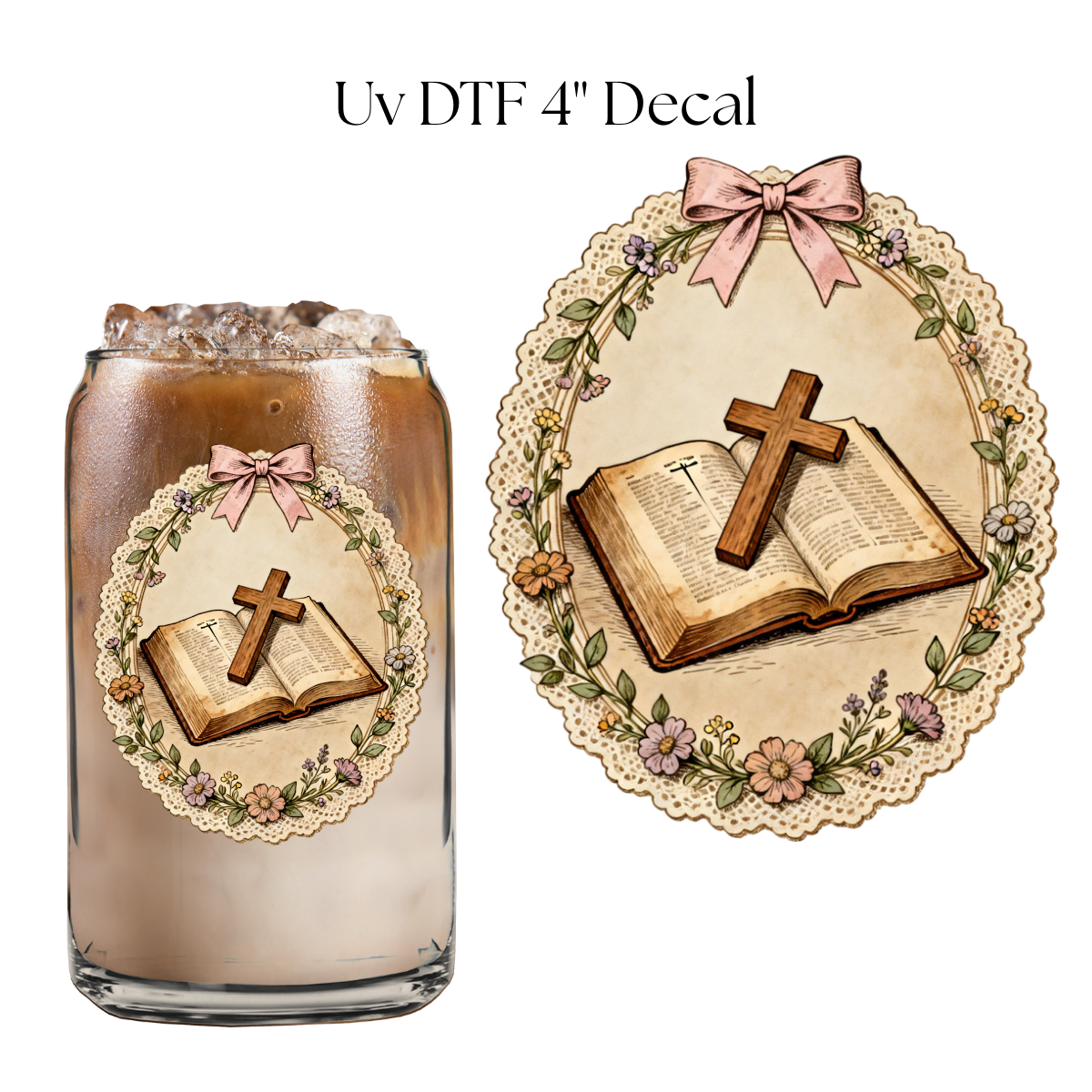 Bible Frame 4” UV DTF Decal