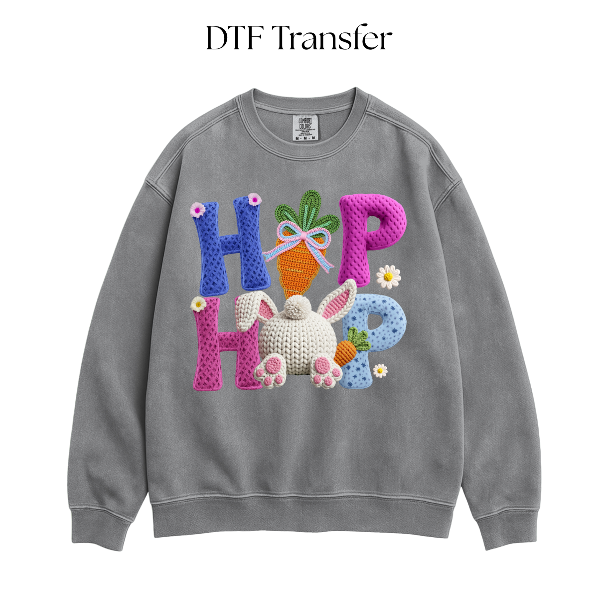 HIp Hop Faux Knit DTF Transfer