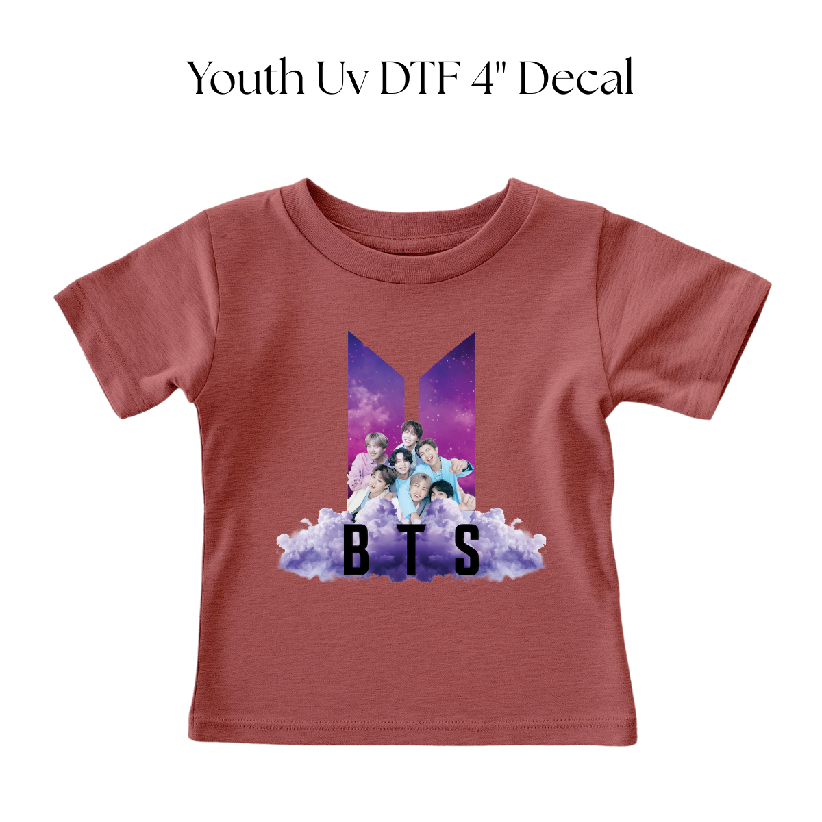 YOUTH Purple Clouds DTF Transfer