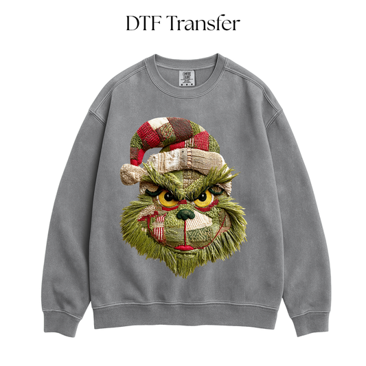 Green Monster Patch DTF Transfer