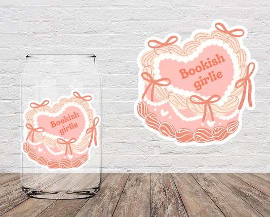Bookish Girlie Cake 4" UV DTF