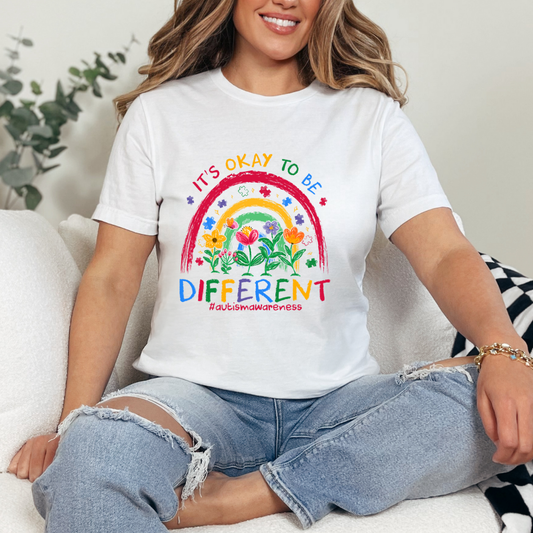 Its Ok to be Different Rainbow Dtf Transfer