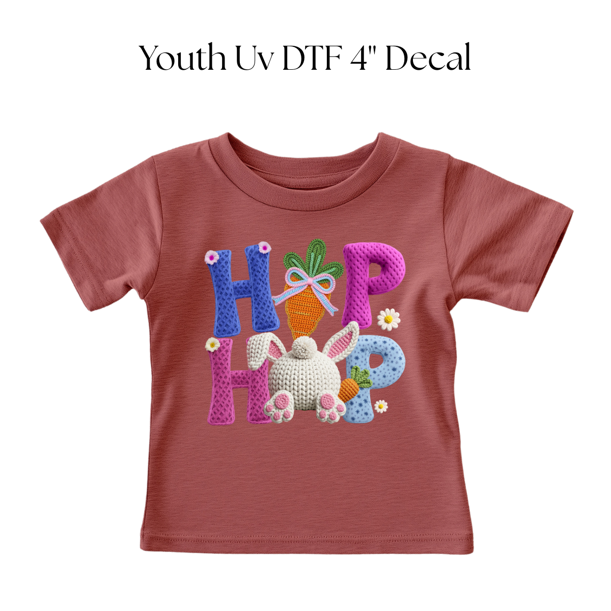 YOUTH Hip Hop Faux Knit DTF Transfer