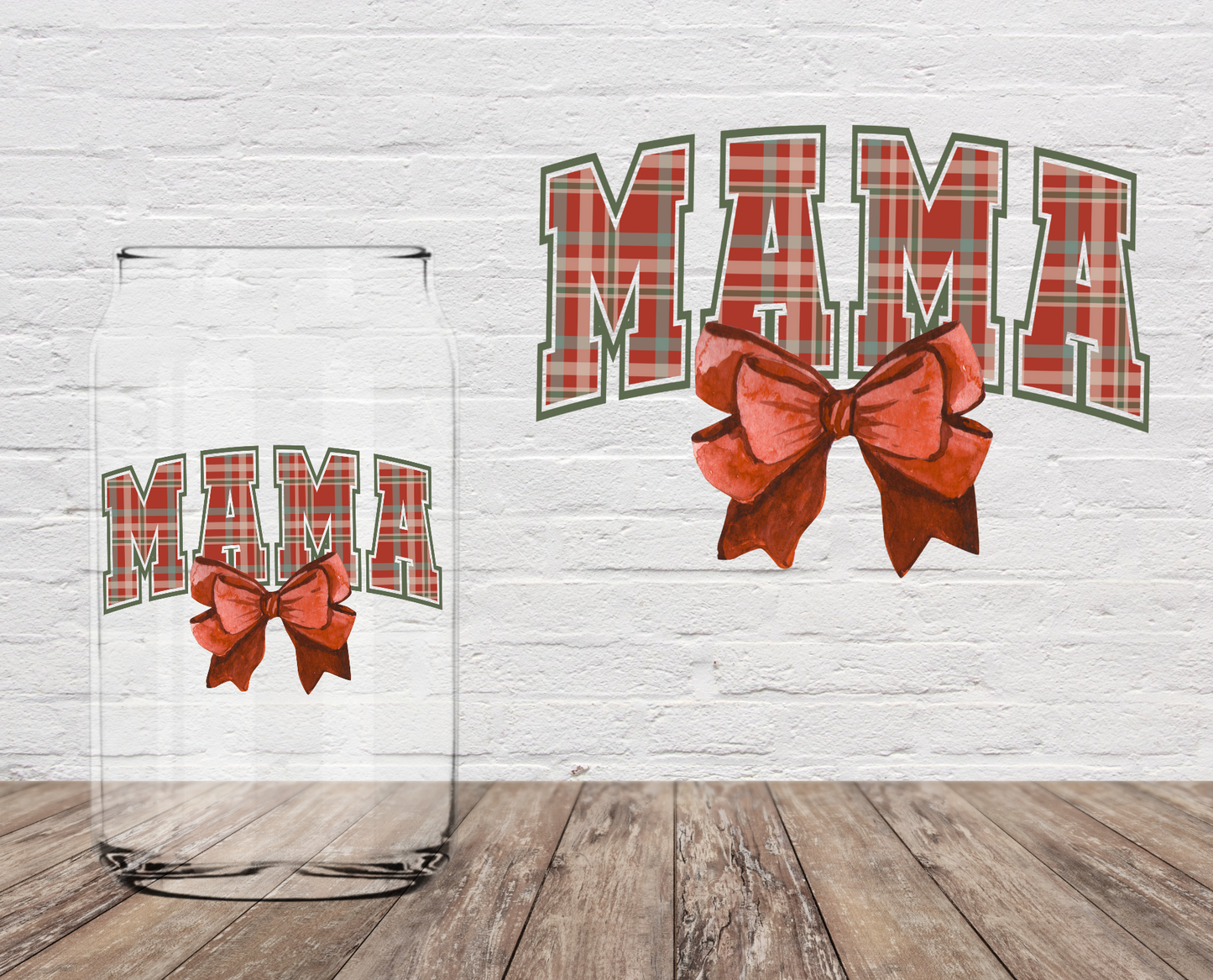 GOOD Mama Red Bow 4" UV DTF
