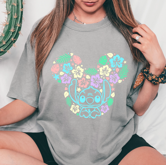 Magical Blue Monster Face DTF Transfer