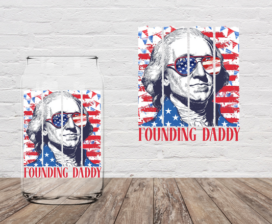 Founding Daddy 4" UV DTF