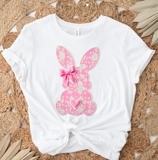 Pink Bunny DTF TRANSFER