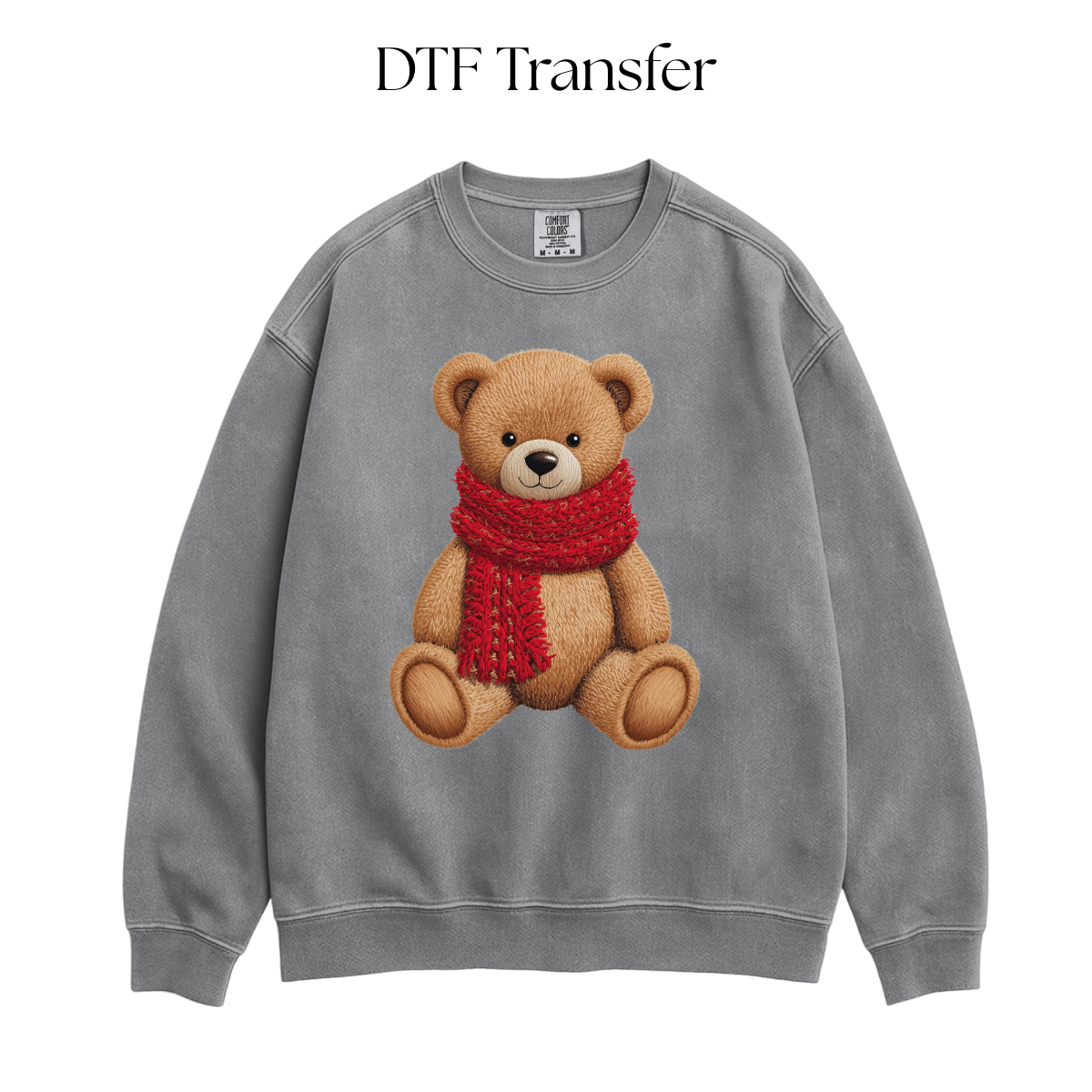 Winter Scarf Bear DTF Transfer