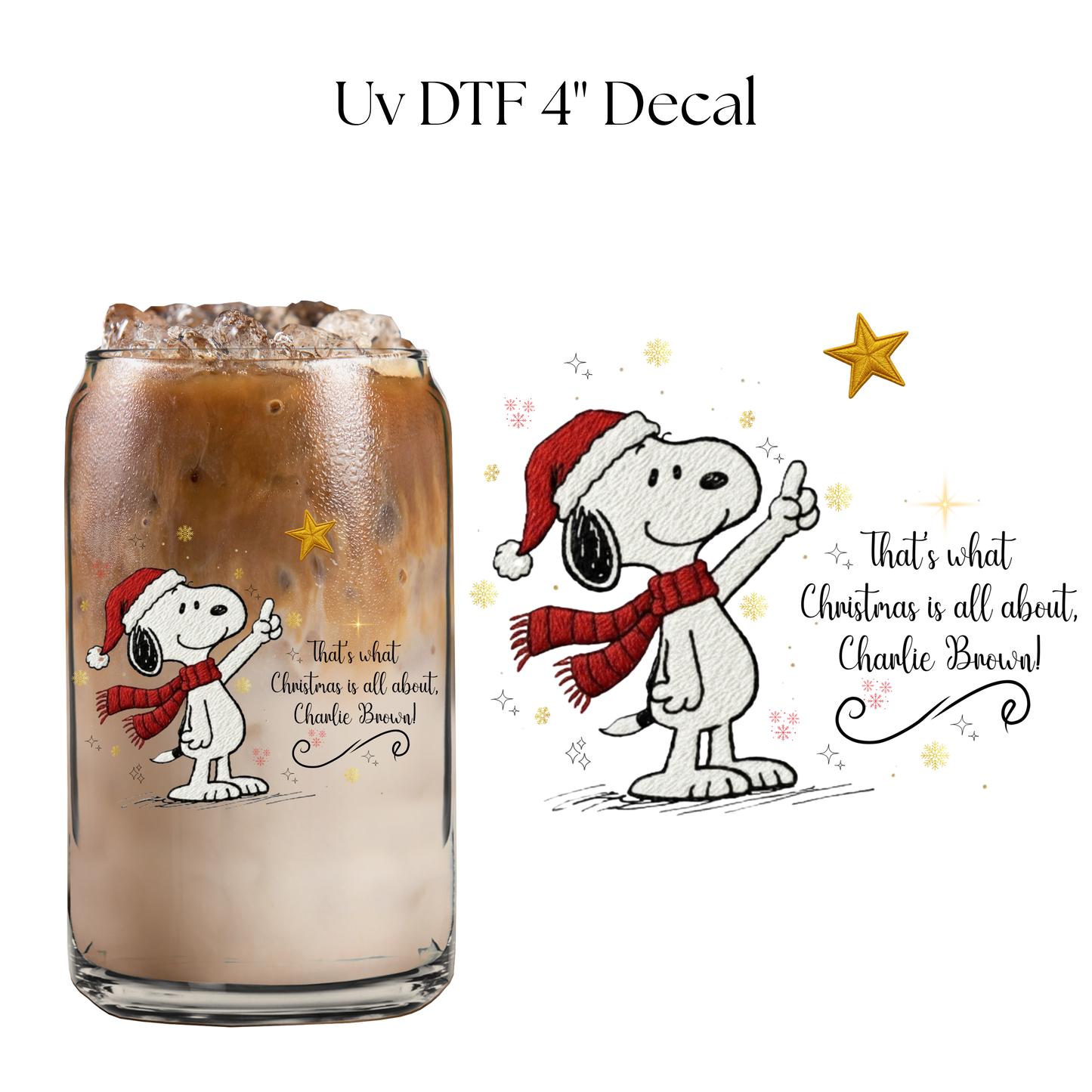 What Christmas is All About 4” UV DTF Decal