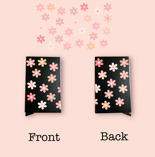 Pastel Flowers Card Holder Wrap UV