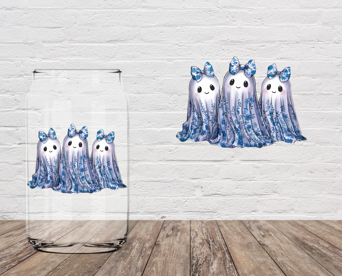 Floral Ghosts 4" UV DTF
