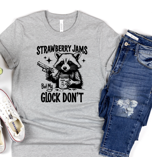 Strawberry Jam (BLACK) SINGLE COLOR DTF TRANSFER