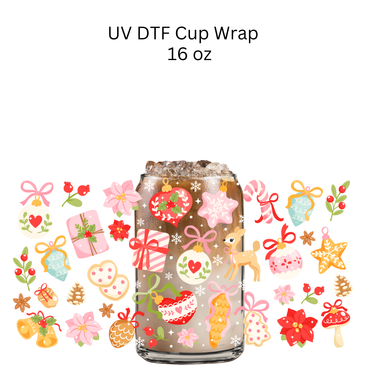 Christmas Decor UV DTF Cup Wrap