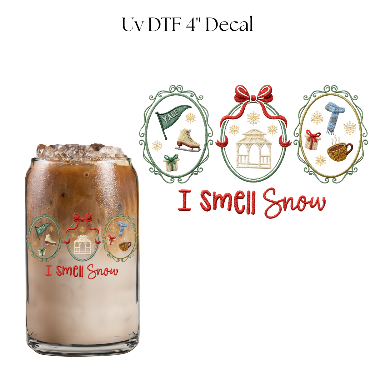 Smell Christmas Snow 4” UV DTF Decal
