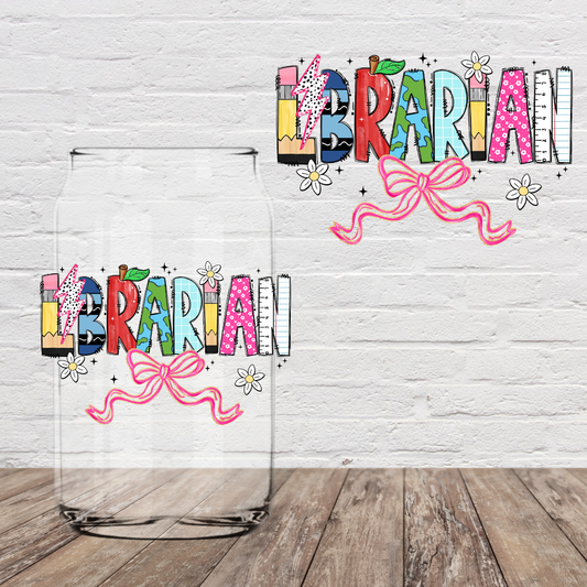 School Librarian 4" UV DTF