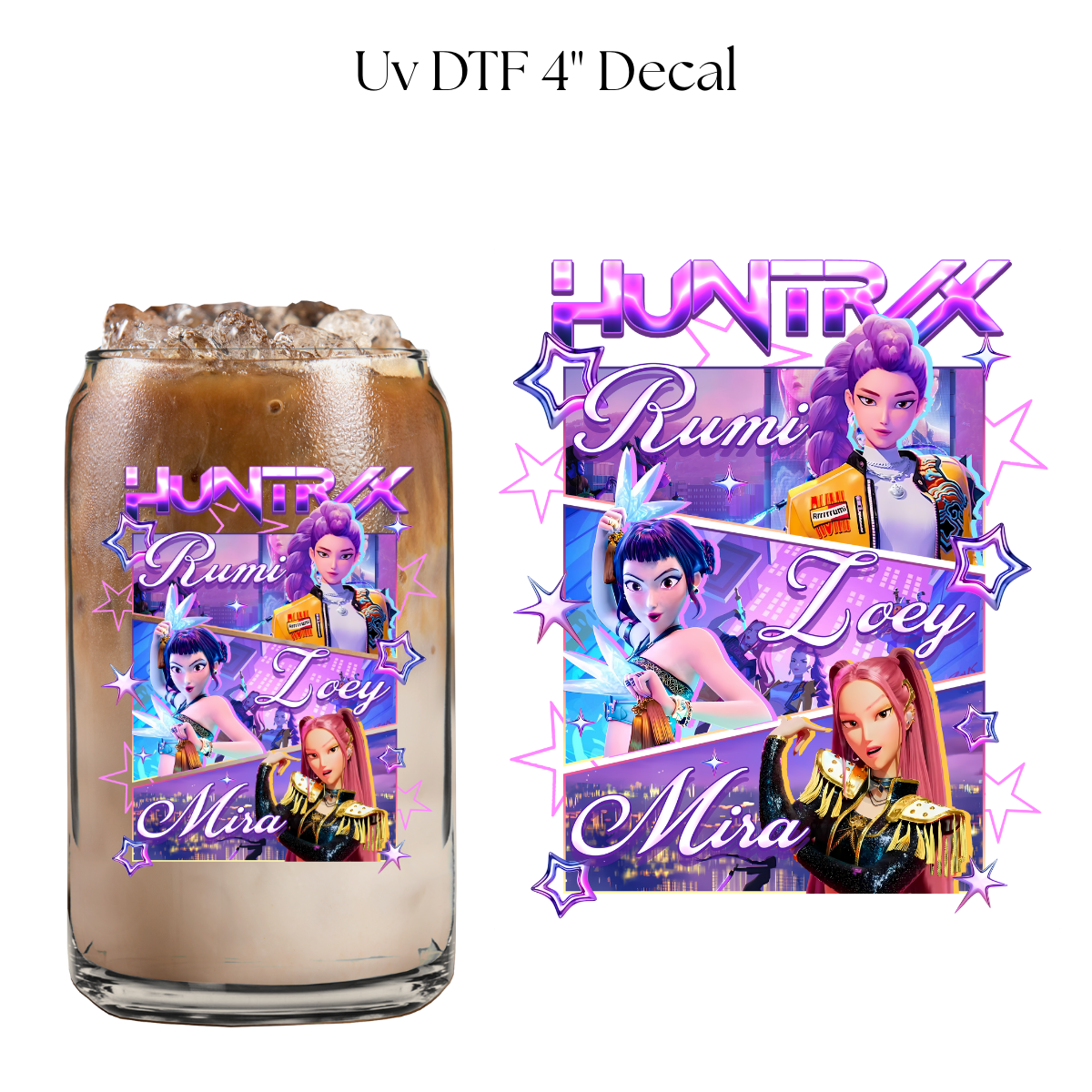 KP Girl Names 4” UV DTF Decal