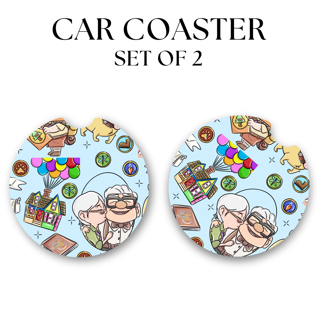 Balloon House UV DTF Transfer