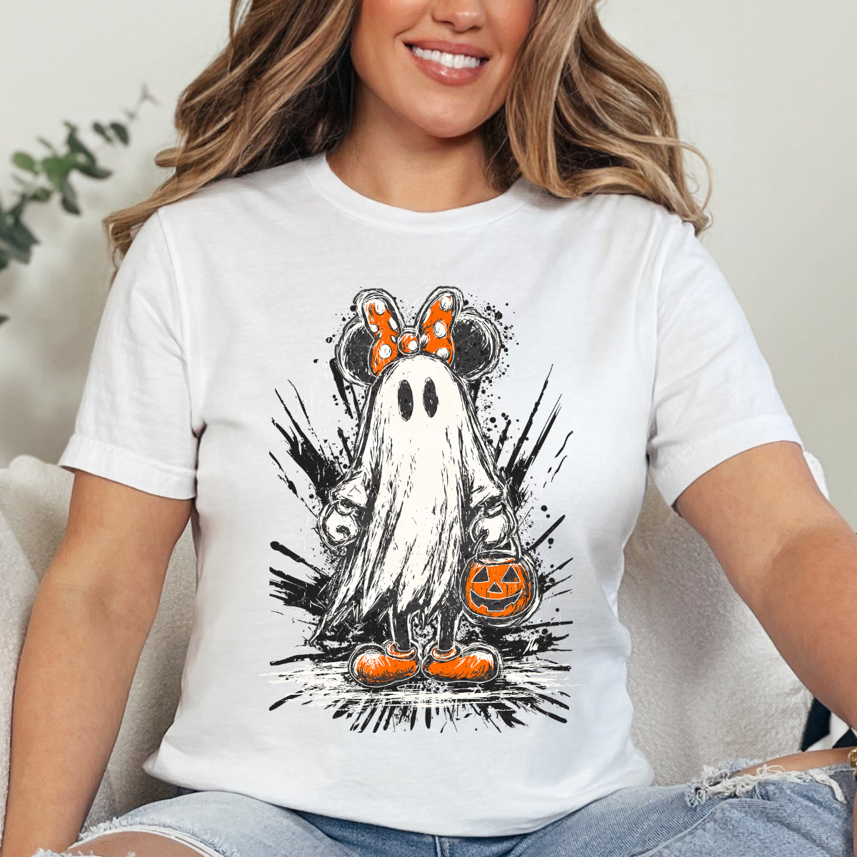 Mouse Girl Ghost Costume Dtf Transfer
