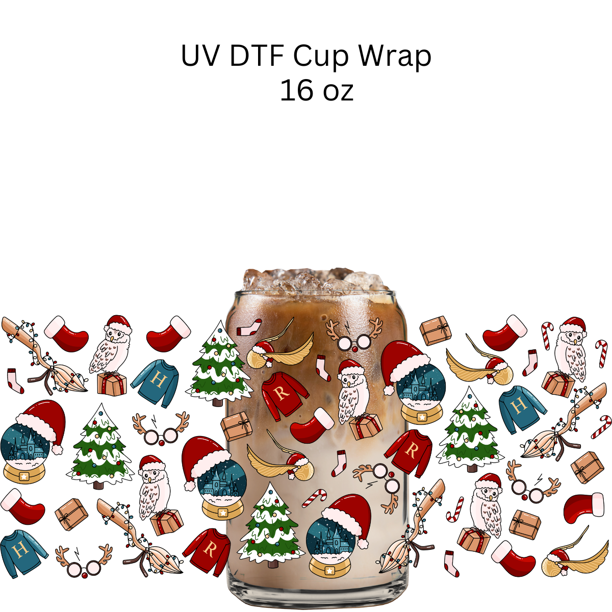 Christmas Wizard Wrap UV DTF Cup Wrap