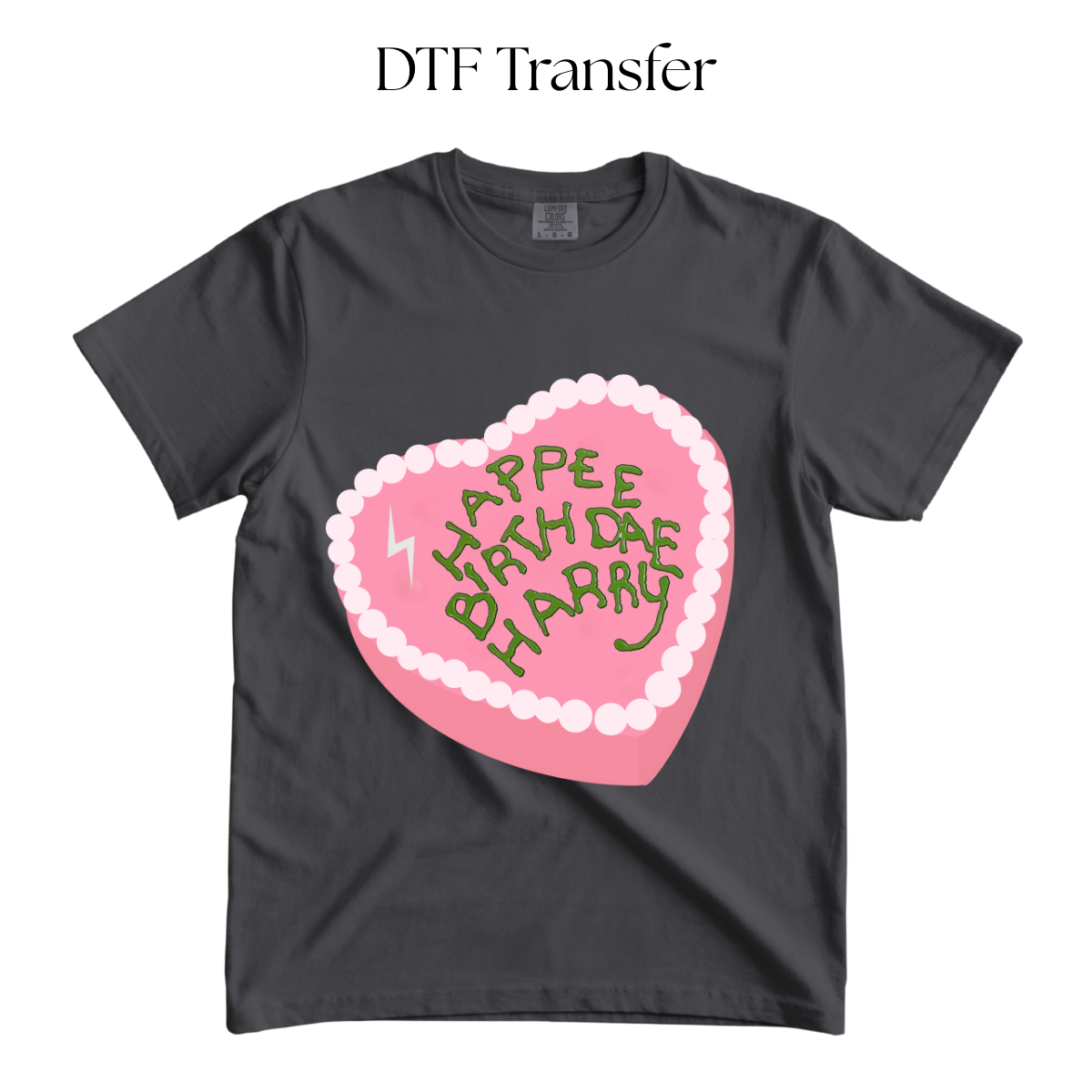 Happee Birthdae Harry Cake DTF Transfer