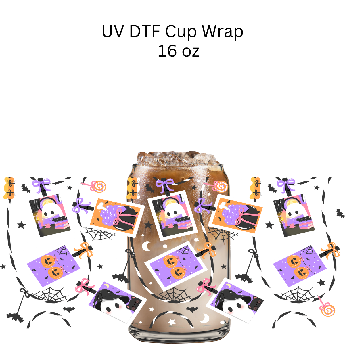 Ghost Film Pictures UV DTF Cup Wrap