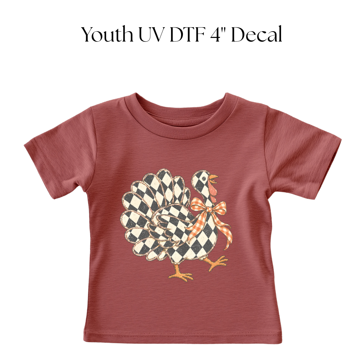 YOUTH Checkered Turkey DTF Transfer