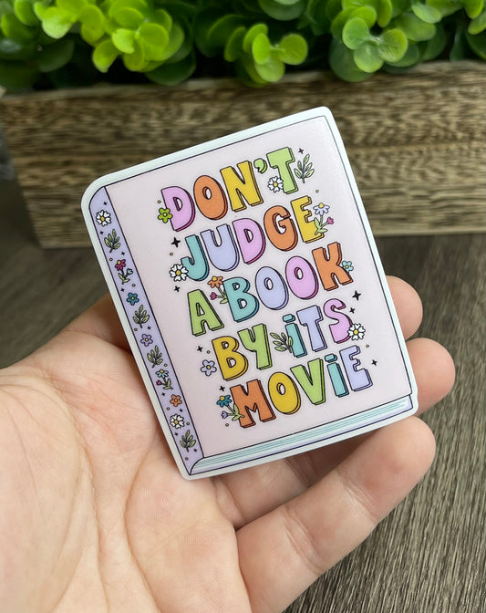 Don't Judge A Book By It's Movie Vinyl Sticker