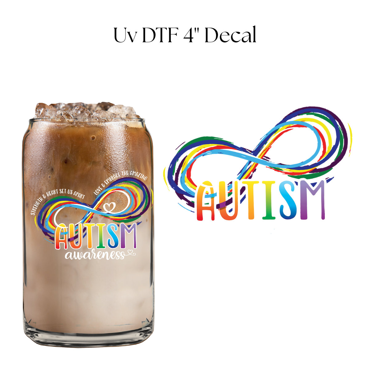 Autism Awareness 4” UV DTF Decal